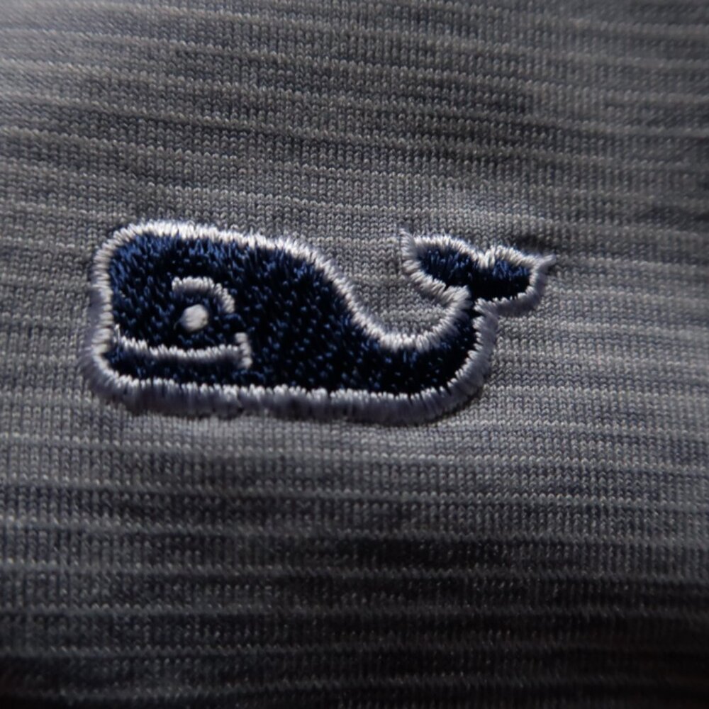 Vineyard Vines Performance Gray Heather Stretch Polo (XL) OMG!! 🐳